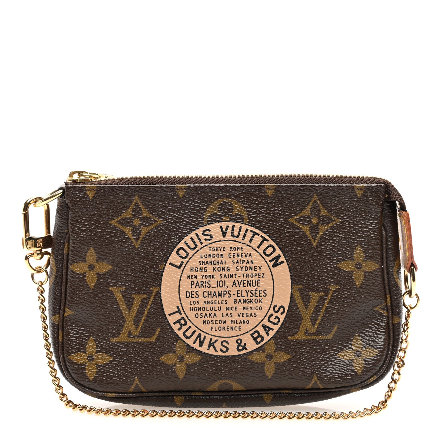 Monogram Complice Trunks and Bags Mini Pochette Accessories Beige