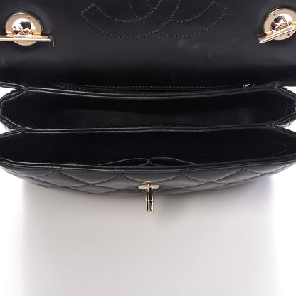 Chanel Lambskin Quilted Small Trendy CC Dual Handle Flap Bag Black 5 of 11