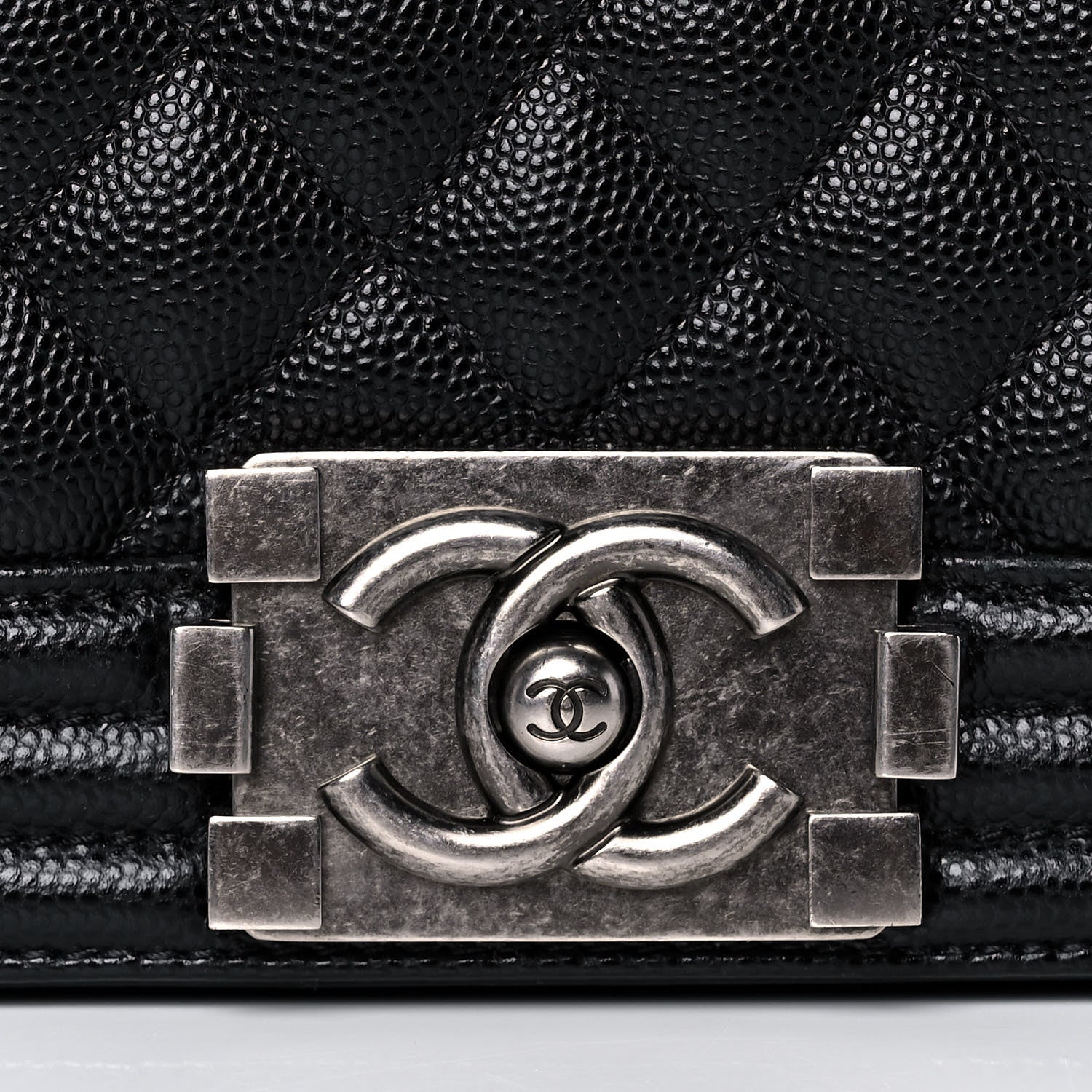 Chanel Caviar Quilted Large Boy Flap Black 8 of 11
