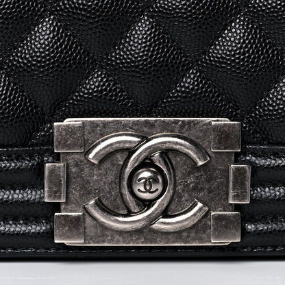 Chanel Caviar Quilted Large Boy Flap Black 8 of 11