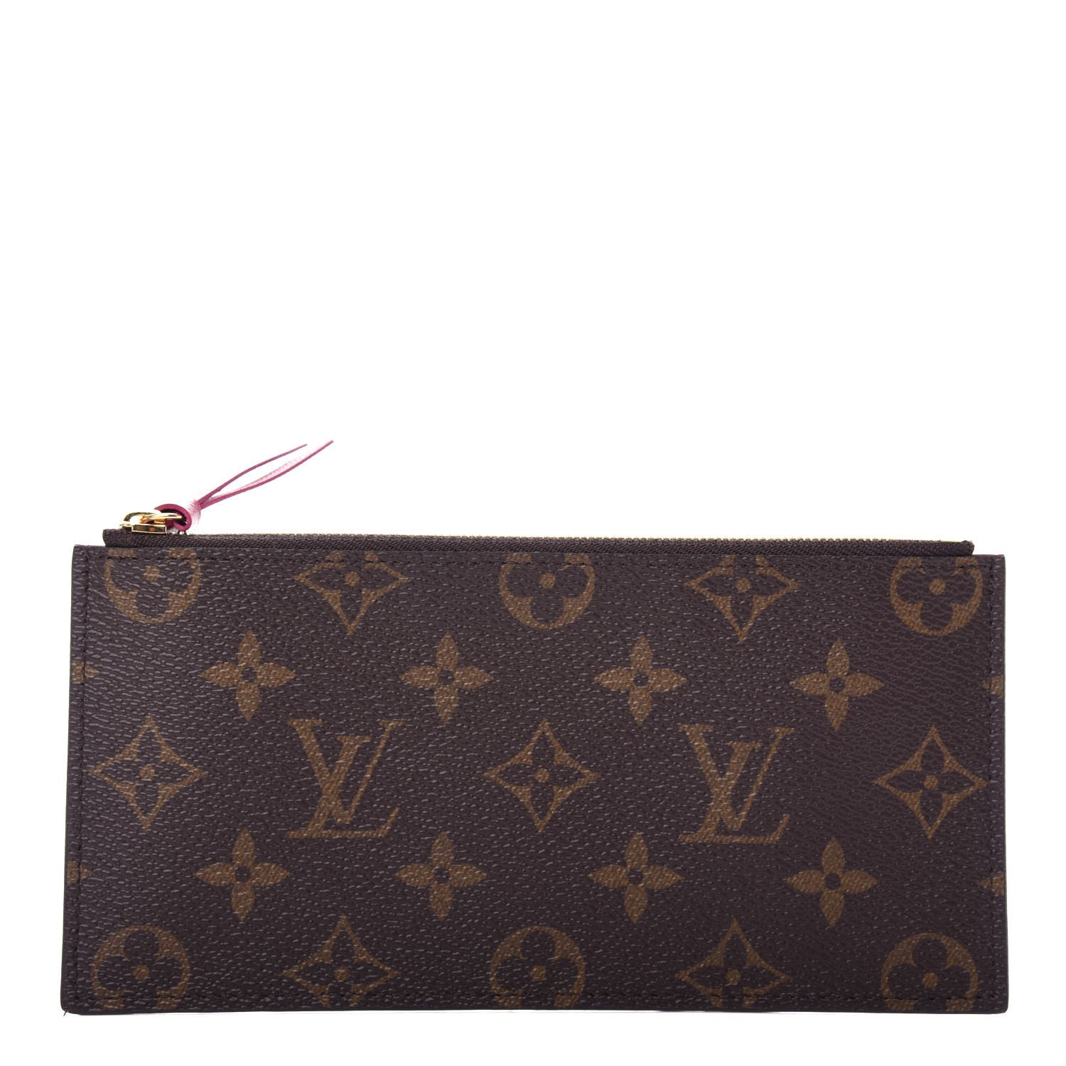 Louis Vuitton Monogram Felicie Chain Wallet Zippered Insert Fuchsia 1 of 6