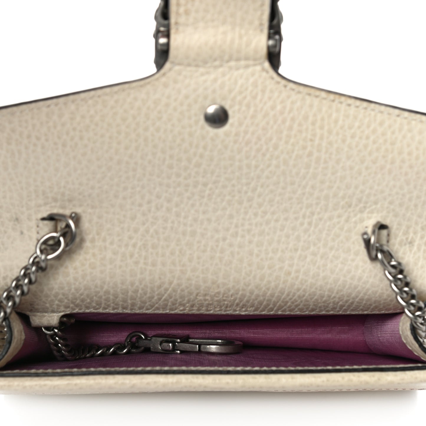 Dollar Calfskin Crystal Super Mini Dionysus Shoulder Bag Mystic White Black Diamond