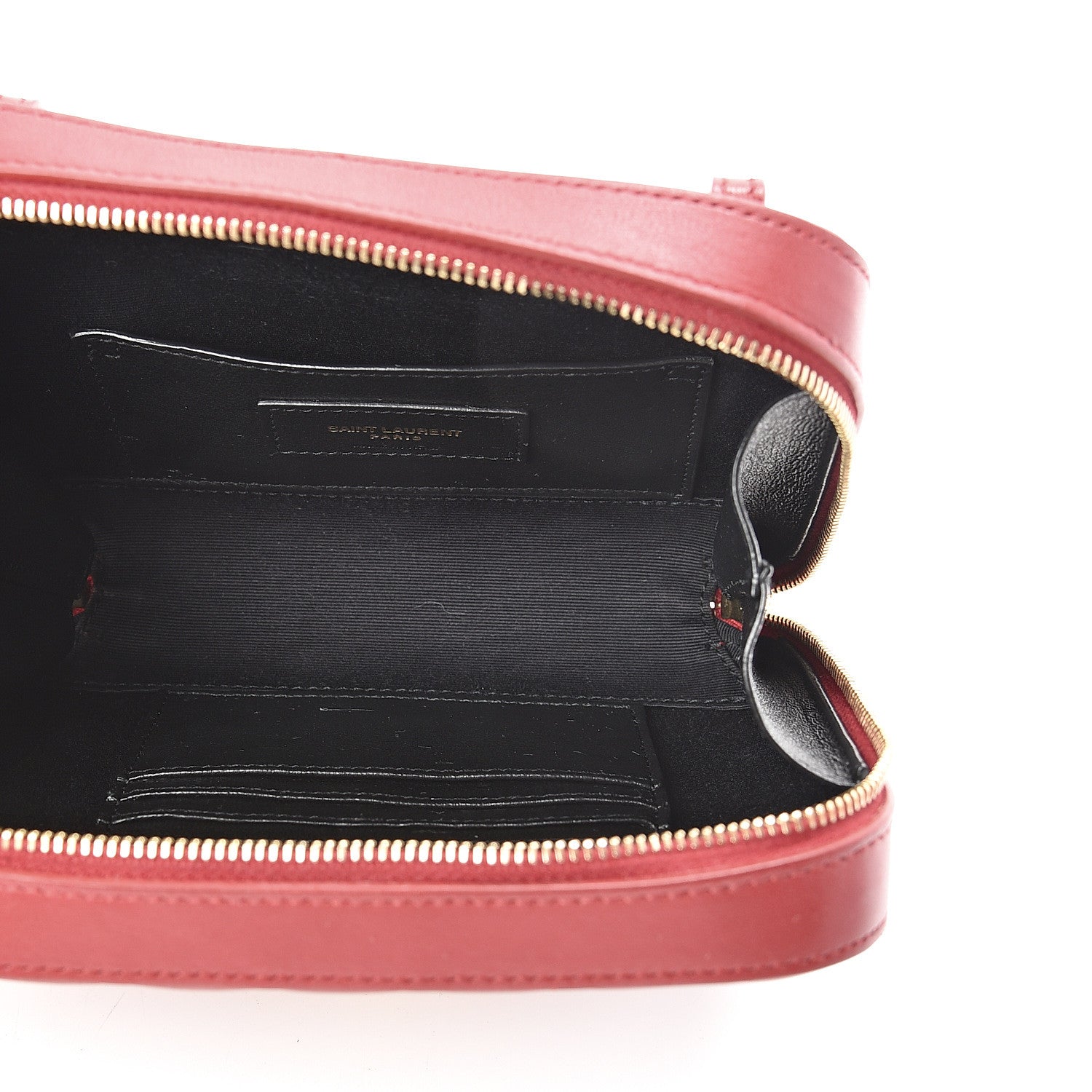Saint Laurent Lambskin Matelasse Vicky Monogram Belt Bag Eros Red 5 of 12