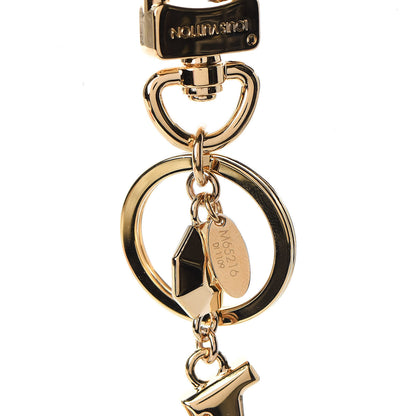 Louis Vuitton LV Facettes Bag Charm Key Holder Gold 3 of 4