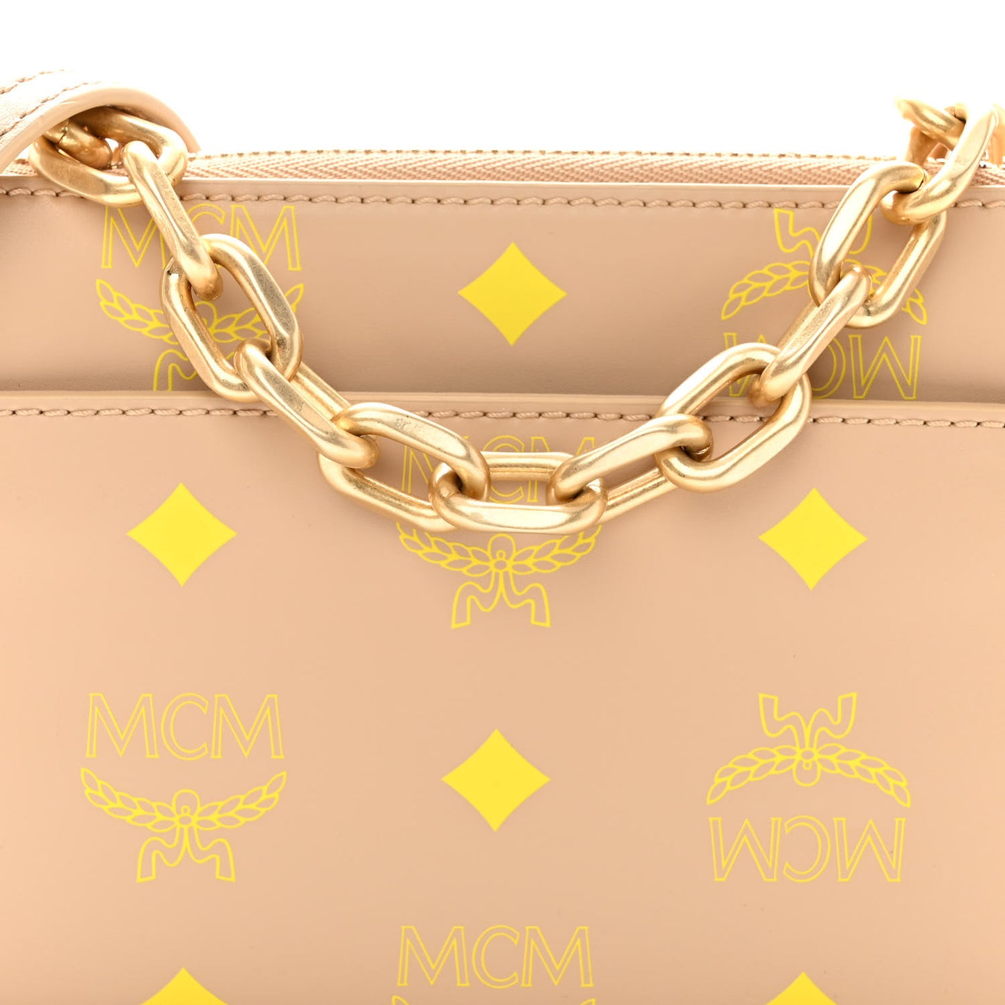 Calfskin Color Splash Mini Pouch on Chain Croissant