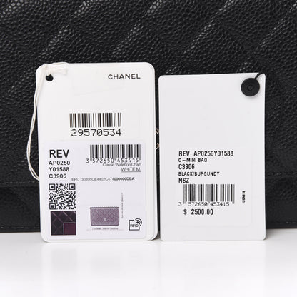 Chanel Caviar Quilted Wallet On Chain WOC Black 13 of 13