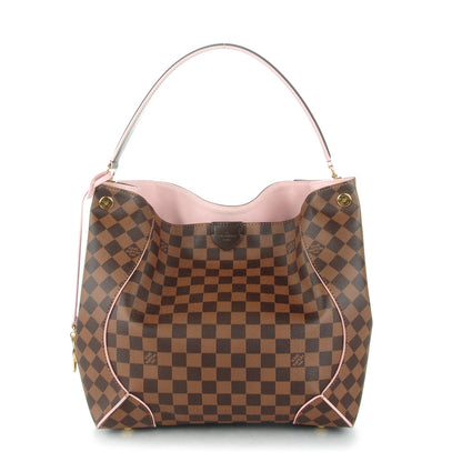 Louis Vuitton Damier Ebene Caissa Hobo Rose Ballerine 1 of 7