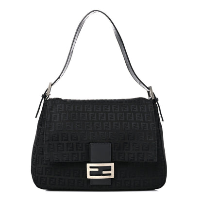 Fendi Zucchino Mama Baguette Black 1 of 12
