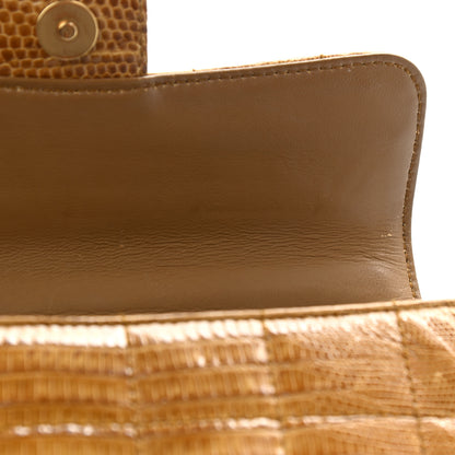 Chanel Lizard Square Quilted Extra Mini Flap Beige 9 of 11
