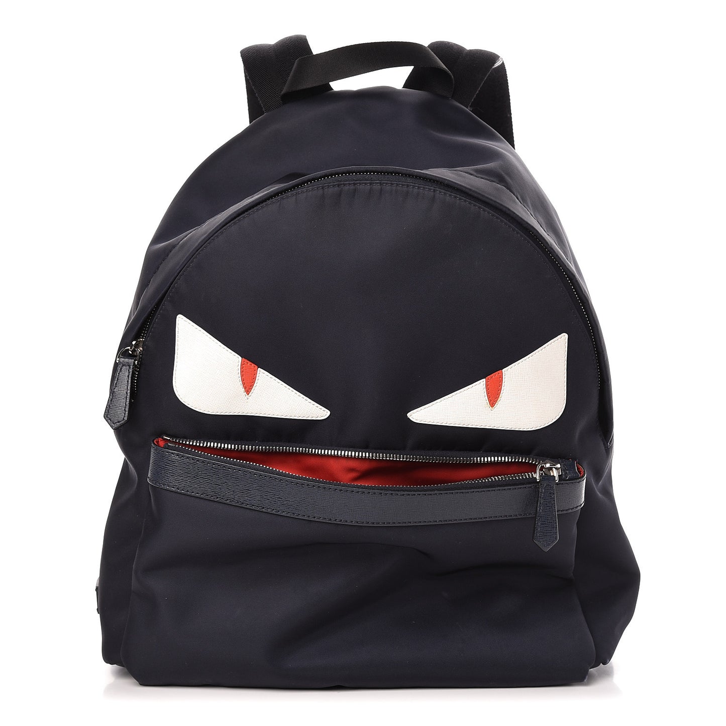 Nylon Vitello Elite Monster Eyes Rounded Backpack Blue Scuro White Multicolor
