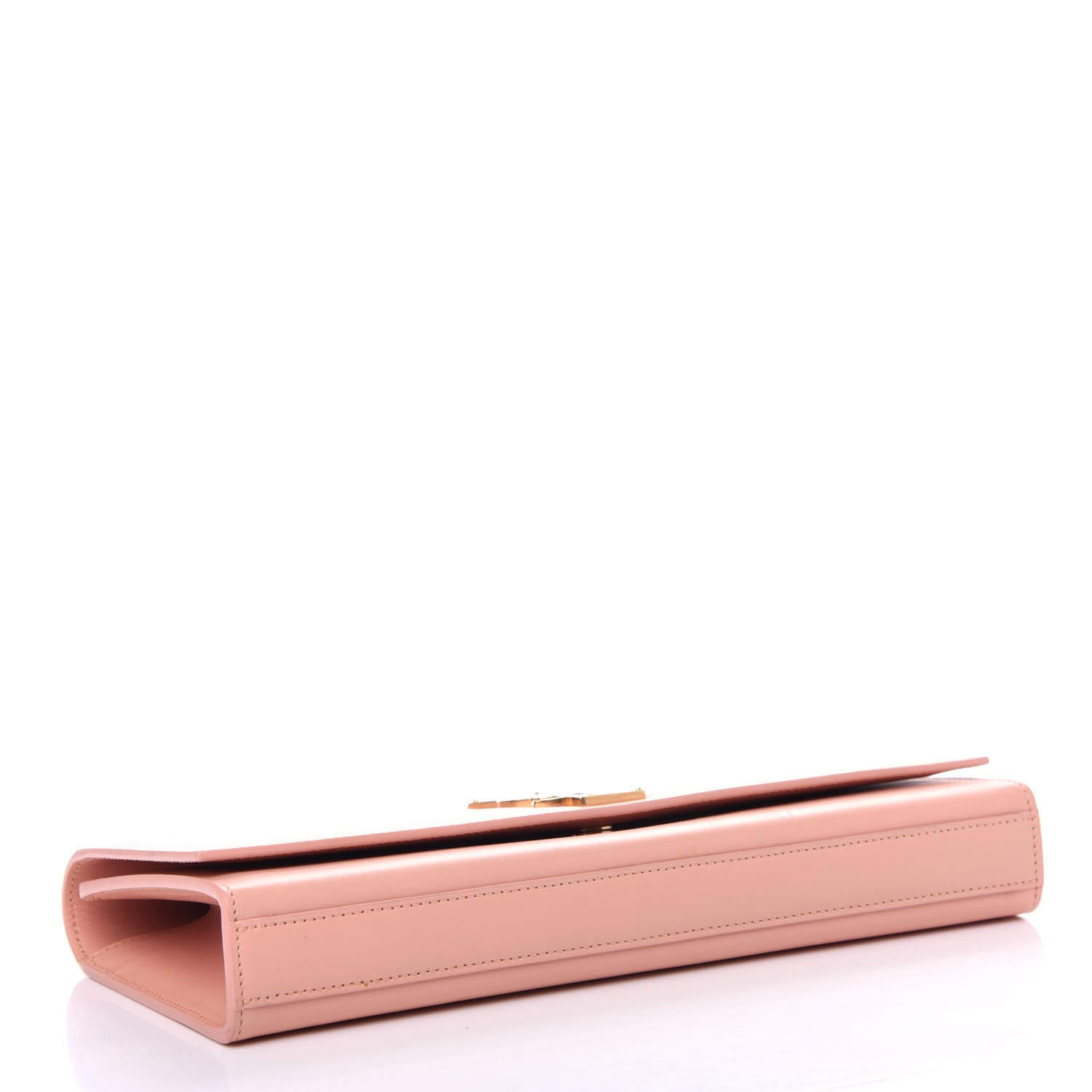 Saint Laurent Calfskin Classic Monogram Cassandre Clutch Blush 4 of 12