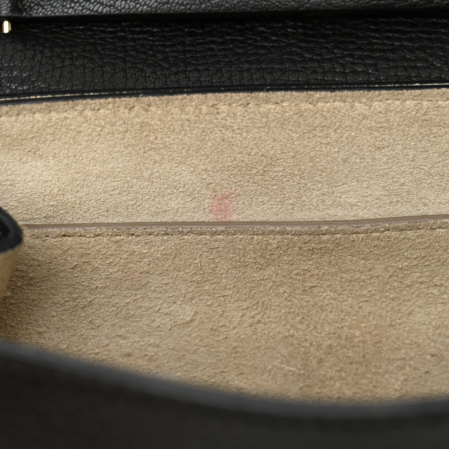 Grained Lambskin Drew Shoulder Bag Black