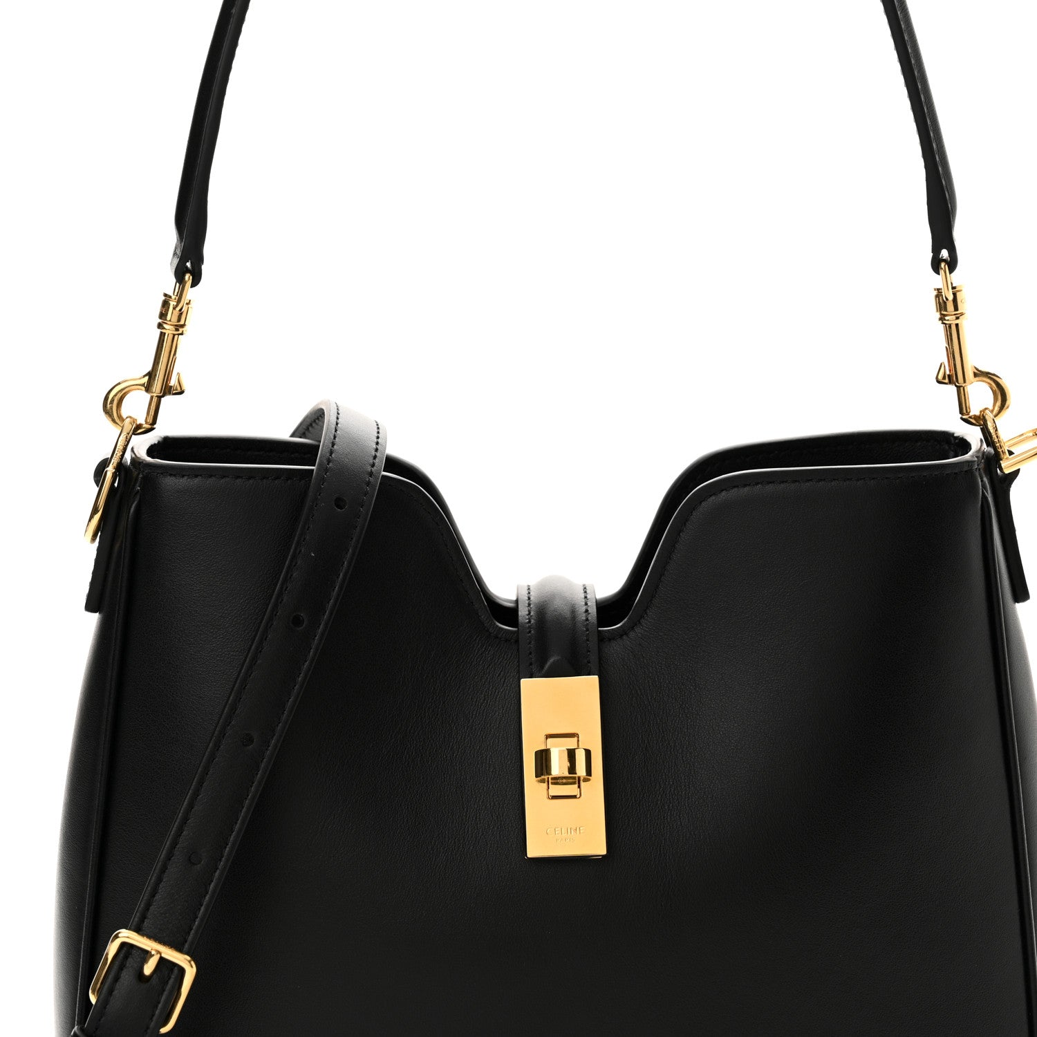 Celine Smooth Calfskin Small Camille 16 Soft Bag Black 7 of 9