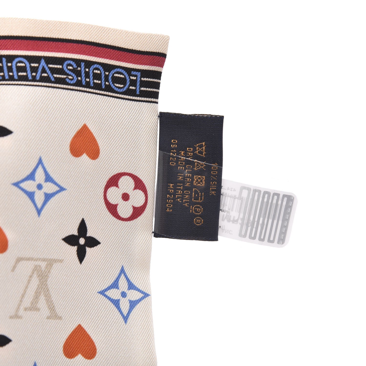 Louis Vuitton Silk Game On Bandeau Black White 3 of 3