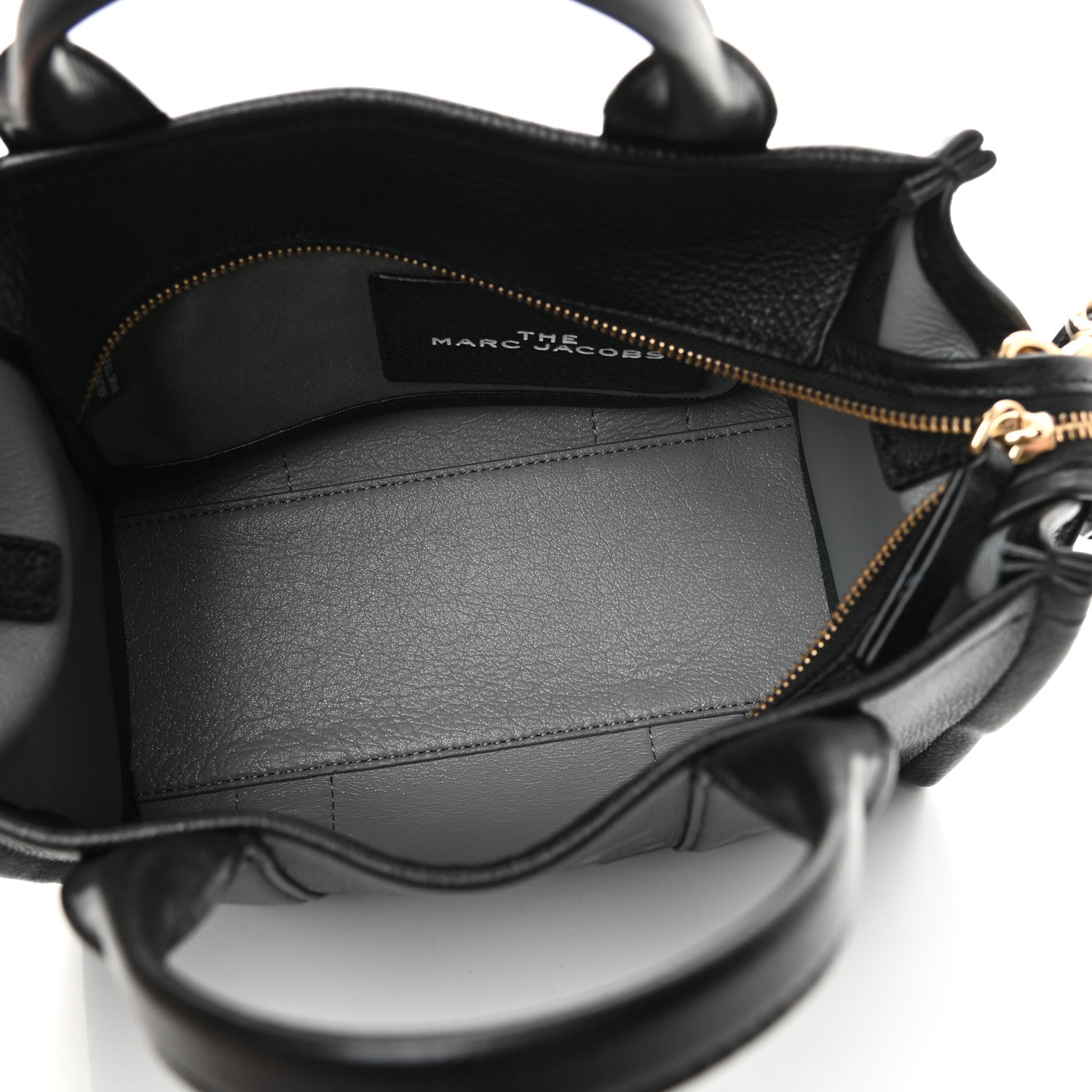 Marc Jacobs Grained Calfskin Small The Tote Bag Black 5 of 12