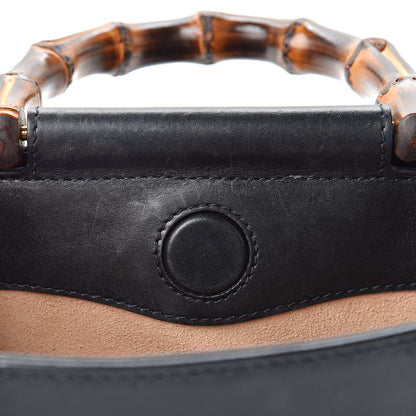 Gucci Nappa Bamboo Web Mini Nymphaea Top Handle Bag Black 17 of 17