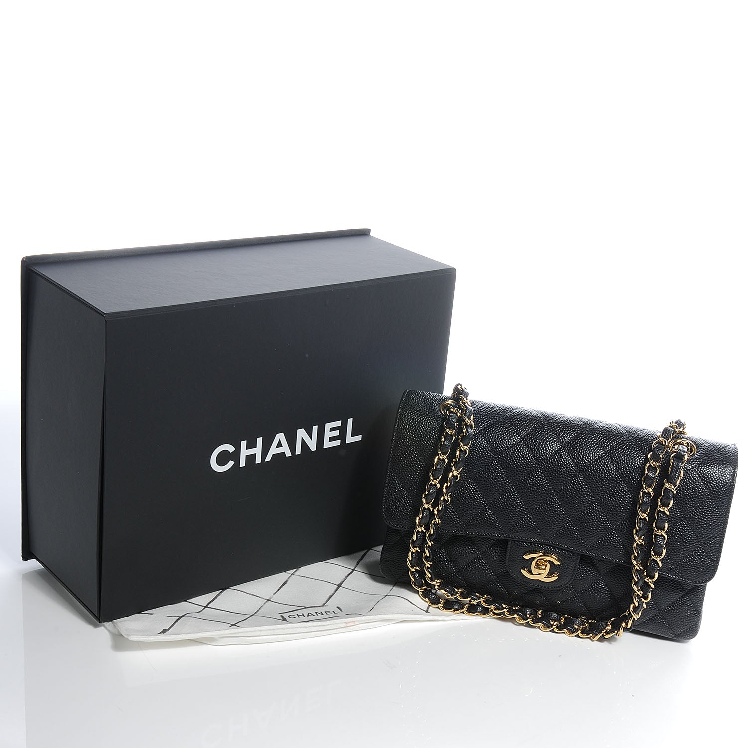 Chanel Caviar Quilted Medium Double Flap Black 5 of 8