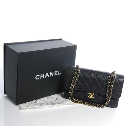 Chanel Caviar Quilted Medium Double Flap Black 5 of 8