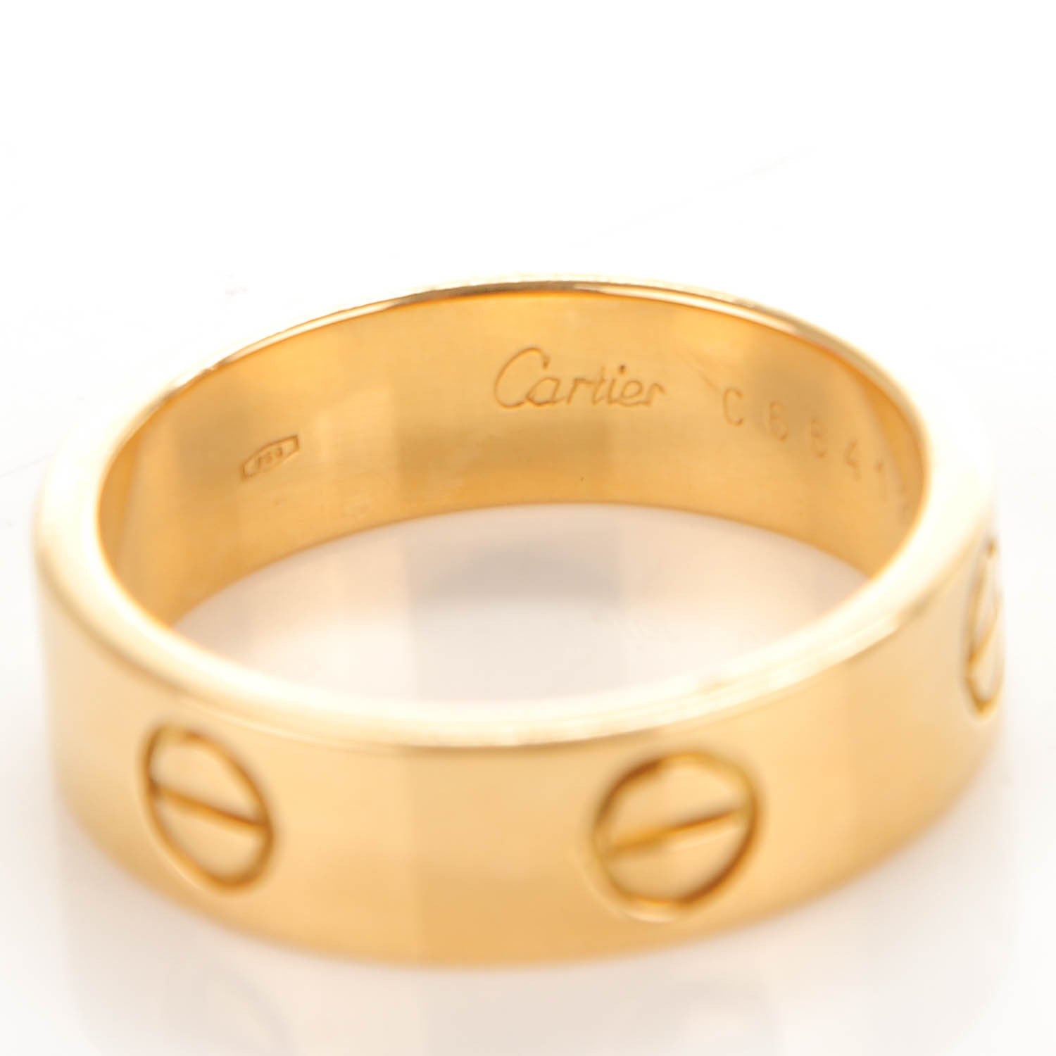 Cartier 18K Yellow Gold 5.5mm LOVE Ring 58 8.25 3 of 6