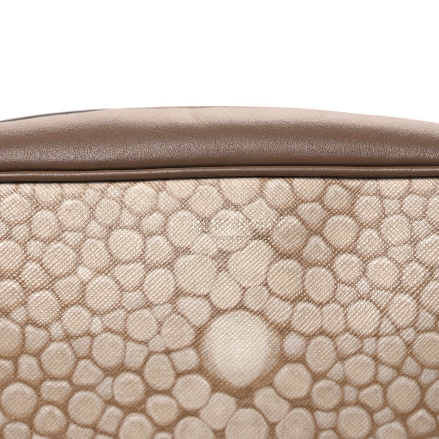 Calfskin Stingray Print Cube Bumbag Light Sand