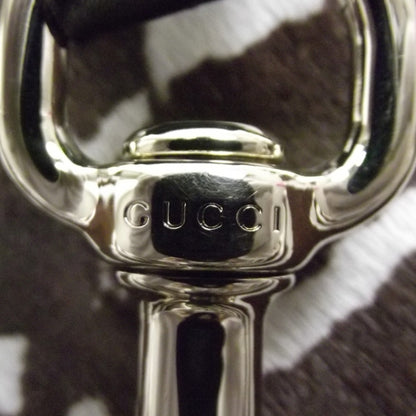 Gucci Calf Hair Zebra Print Medium Jackie O Bouvier Hobo Brown 8 of 10