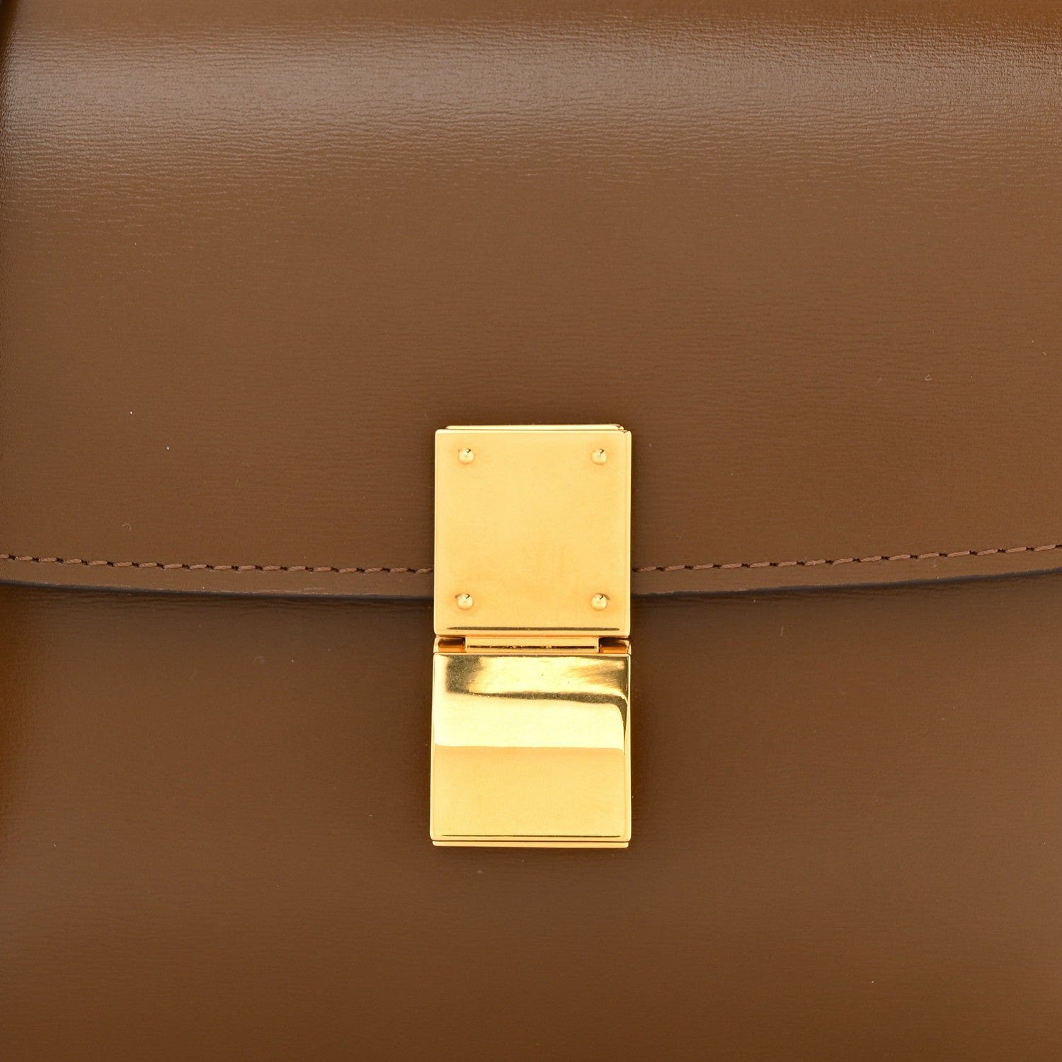 Celine Box Calfskin Teen Classic Box Flap Bag Camel 8 of 11
