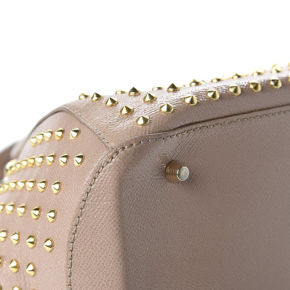 Burberry Patent Calfskin Studded Small Blaze Bowler Bag Oyster Pink 8 of 11