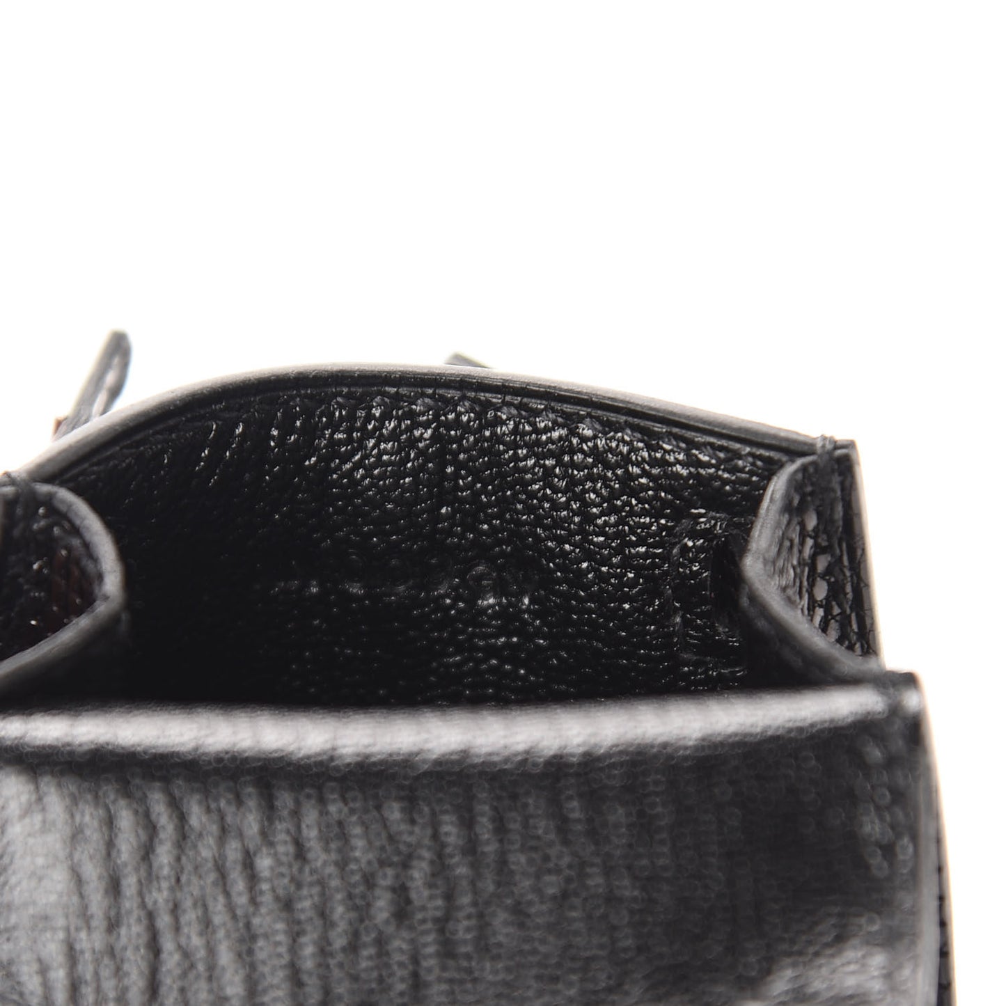 Lizard Mini Kelly Twilly Bag Charm Black