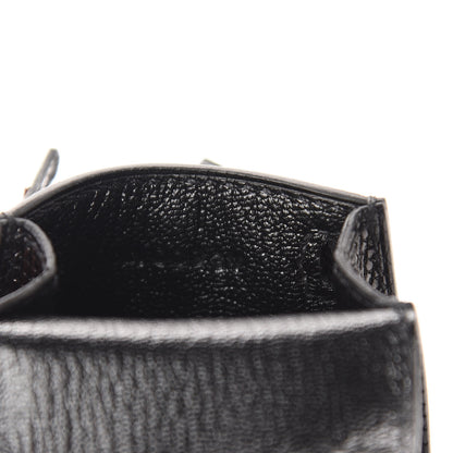 Hermes Lizard Mini Kelly Twilly Bag Charm Black 5 of 6