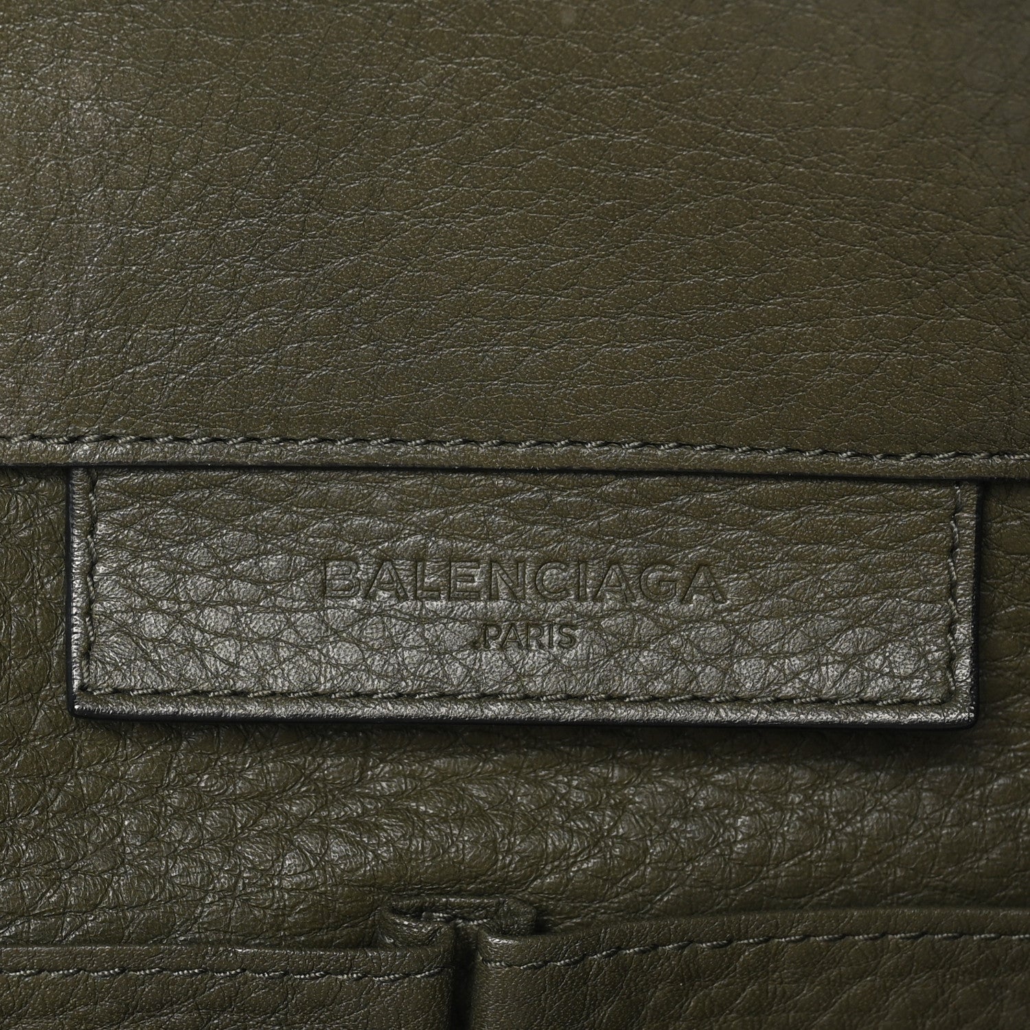 Balenciaga Supple Calfskin Papier A4 Zip Around Tote Green Black 6 of 10