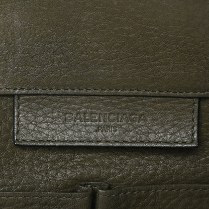 Balenciaga Supple Calfskin Papier A4 Zip Around Tote Green Black 6 of 10