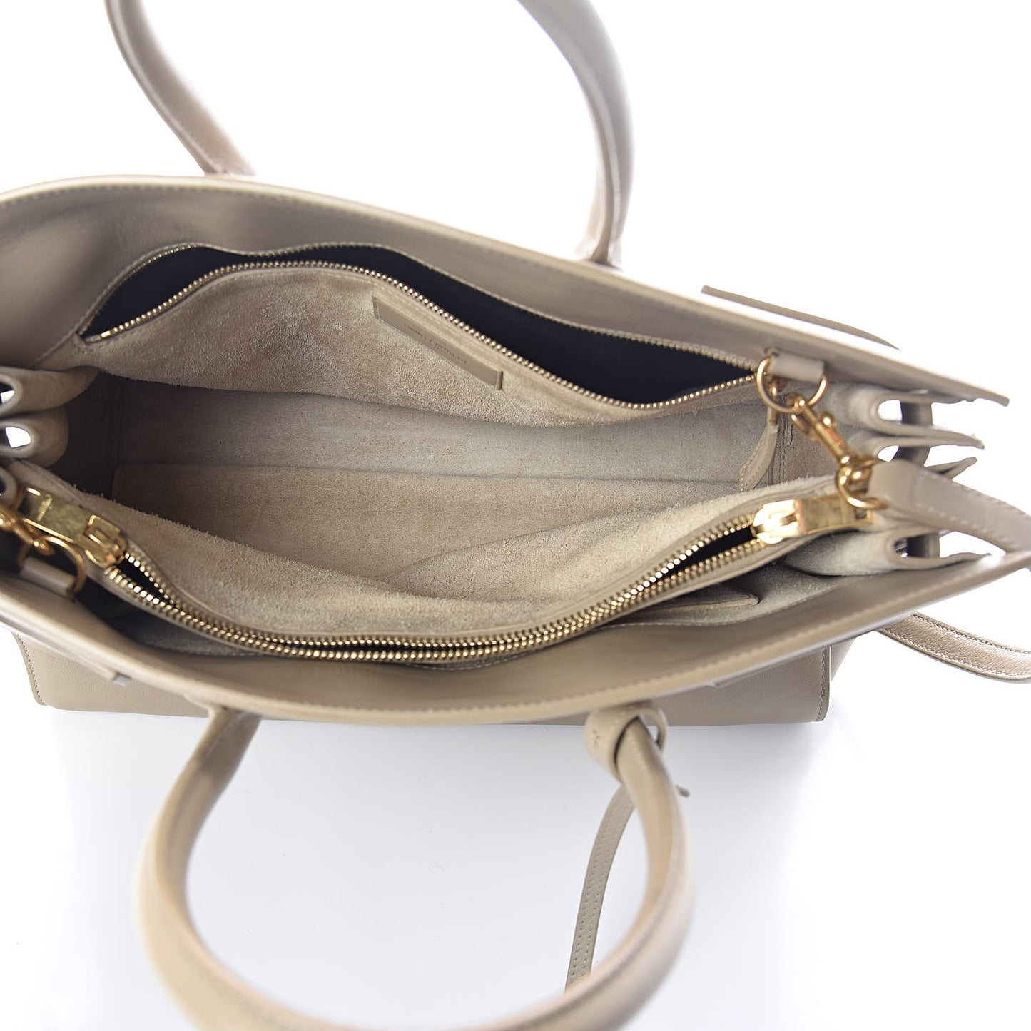 Grained Calfskin Small Sac De Jour Dark Beige