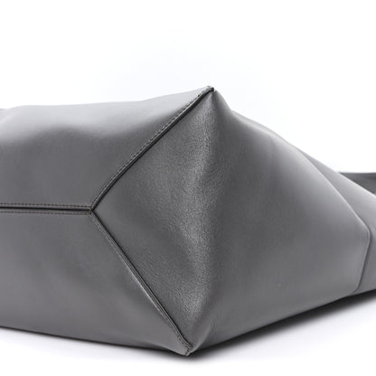 Loewe Shiny Calfskin Large Puzzle Fold Tote Dark Grey 9 of 9