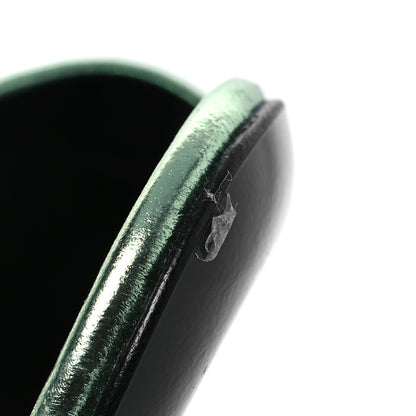 Saint Laurent Metallic Nappa La 16 Mule Sandals 40 Green 13 of 14