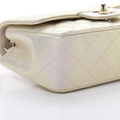 Chanel Iridescent Lambskin Quilted Mini Rectangular Flap Ivory 9 of 11