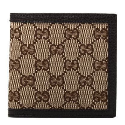 Gucci Monogram Bi-Fold Wallet Dark Brown 1 of 8