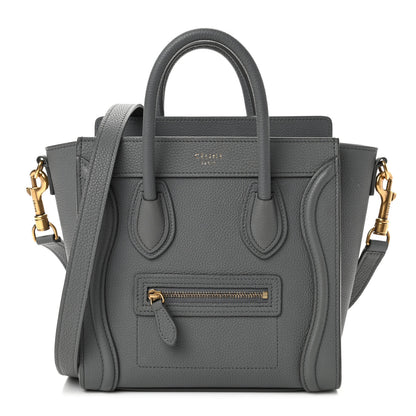 Celine Baby Drummed Calfskin Nano Luggage Kohl 1 of 4