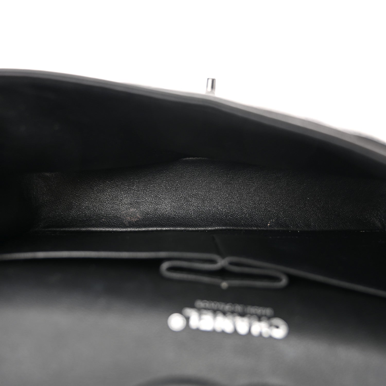 Chanel Lambskin Chevron Quilted Medium Double Flap So Black 5 of 11