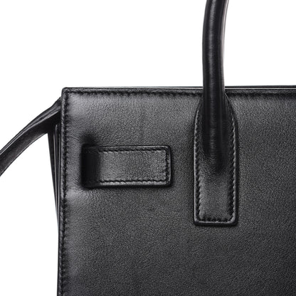 Saint Laurent Calfskin Nano Sac De Jour Black 12 of 14