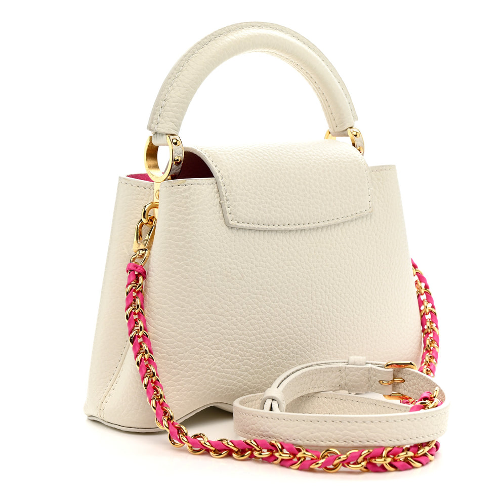 Louis Vuitton Taurillon Capucines Capushell Mini White 1803580 ...