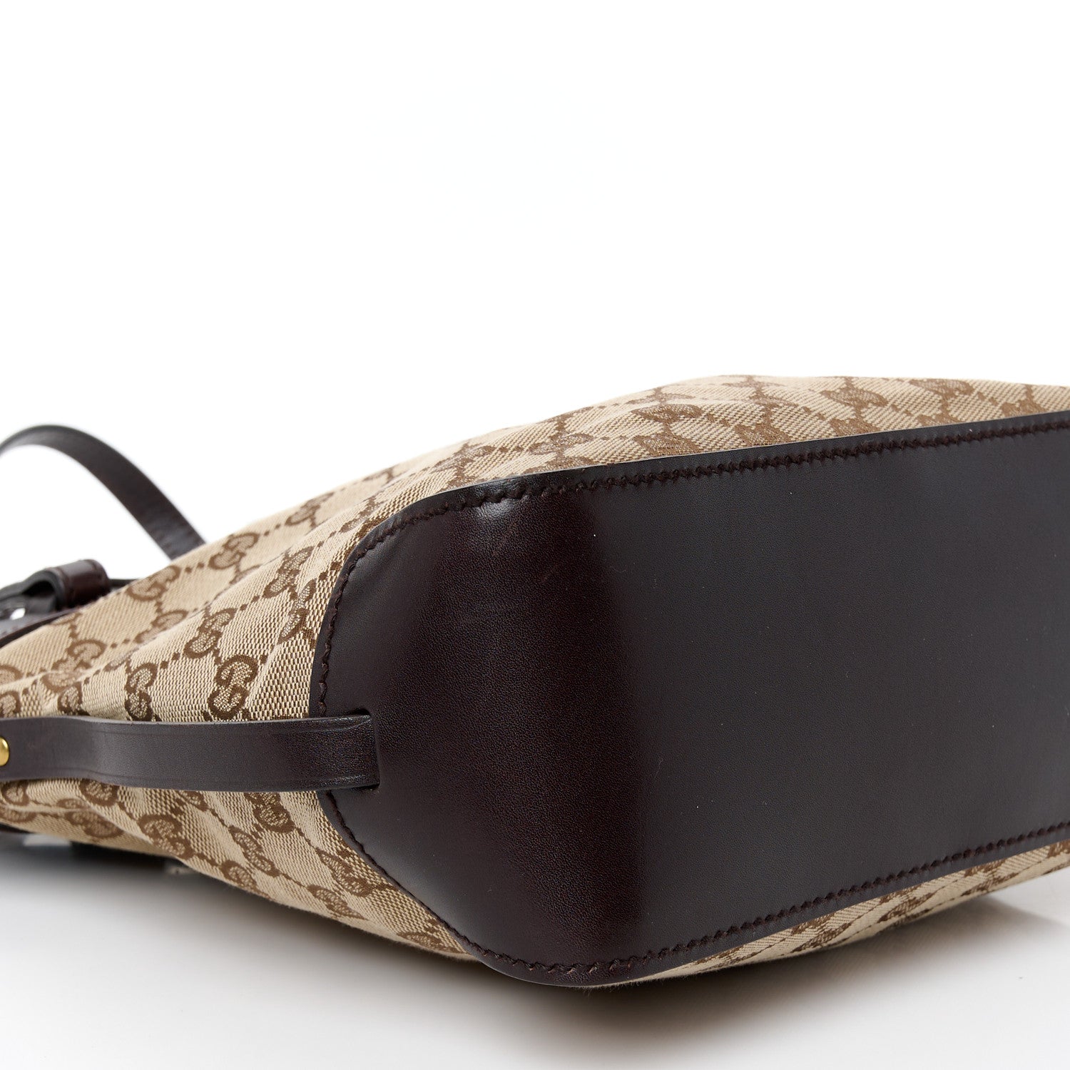 Gucci Monogram Small Bucket Tote Dark Brown 9 of 10
