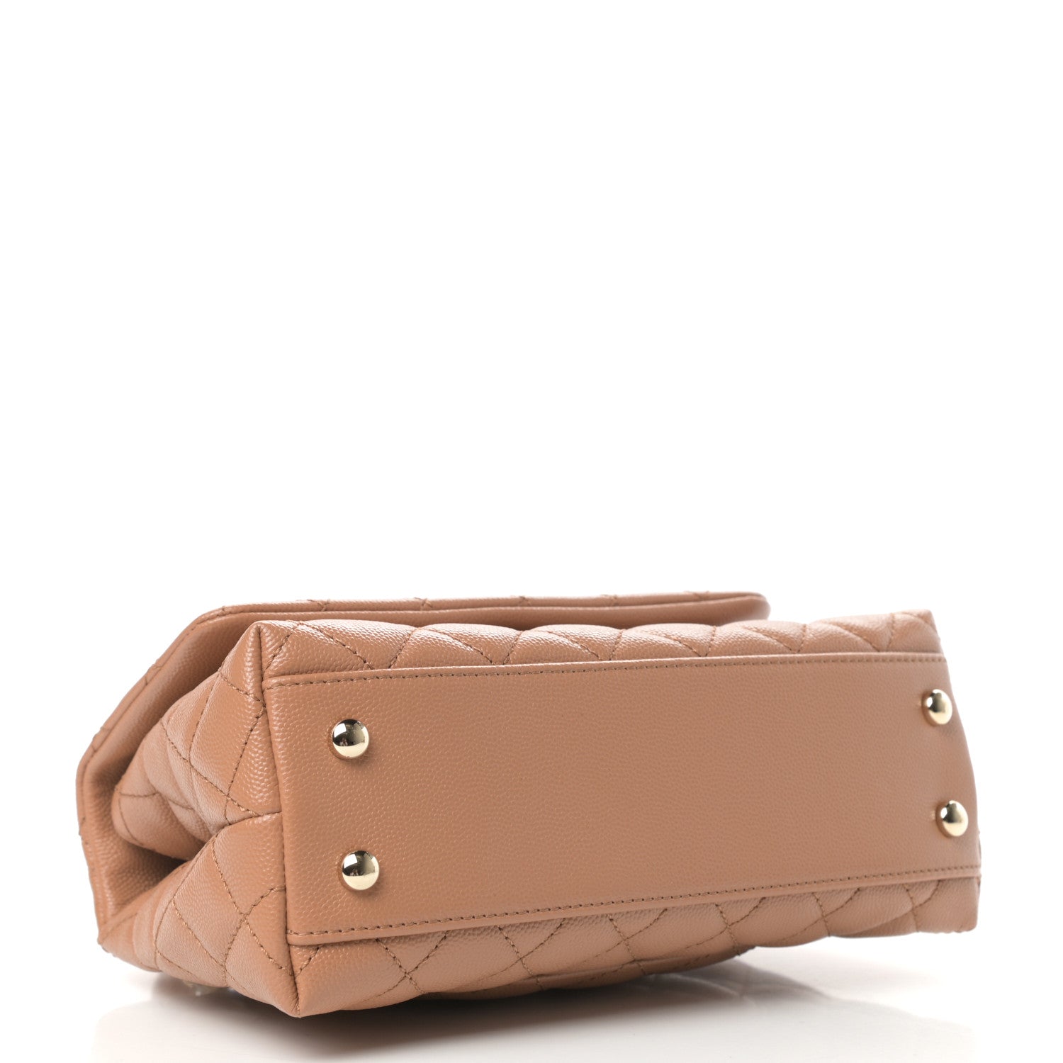 Chanel Caviar Quilted Mini Coco Handle Flap Brown 6 of 20