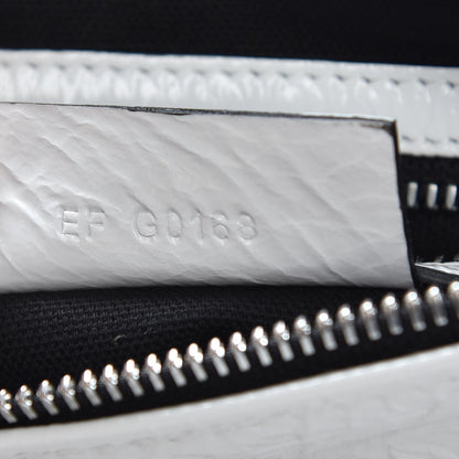 Givenchy Crinkled Patent Deerskin Mini Pandora White 6 of 8