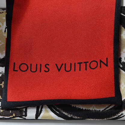 Louis Vuitton Silk Monogram Trunks Bandeau Brown 2 of 3
