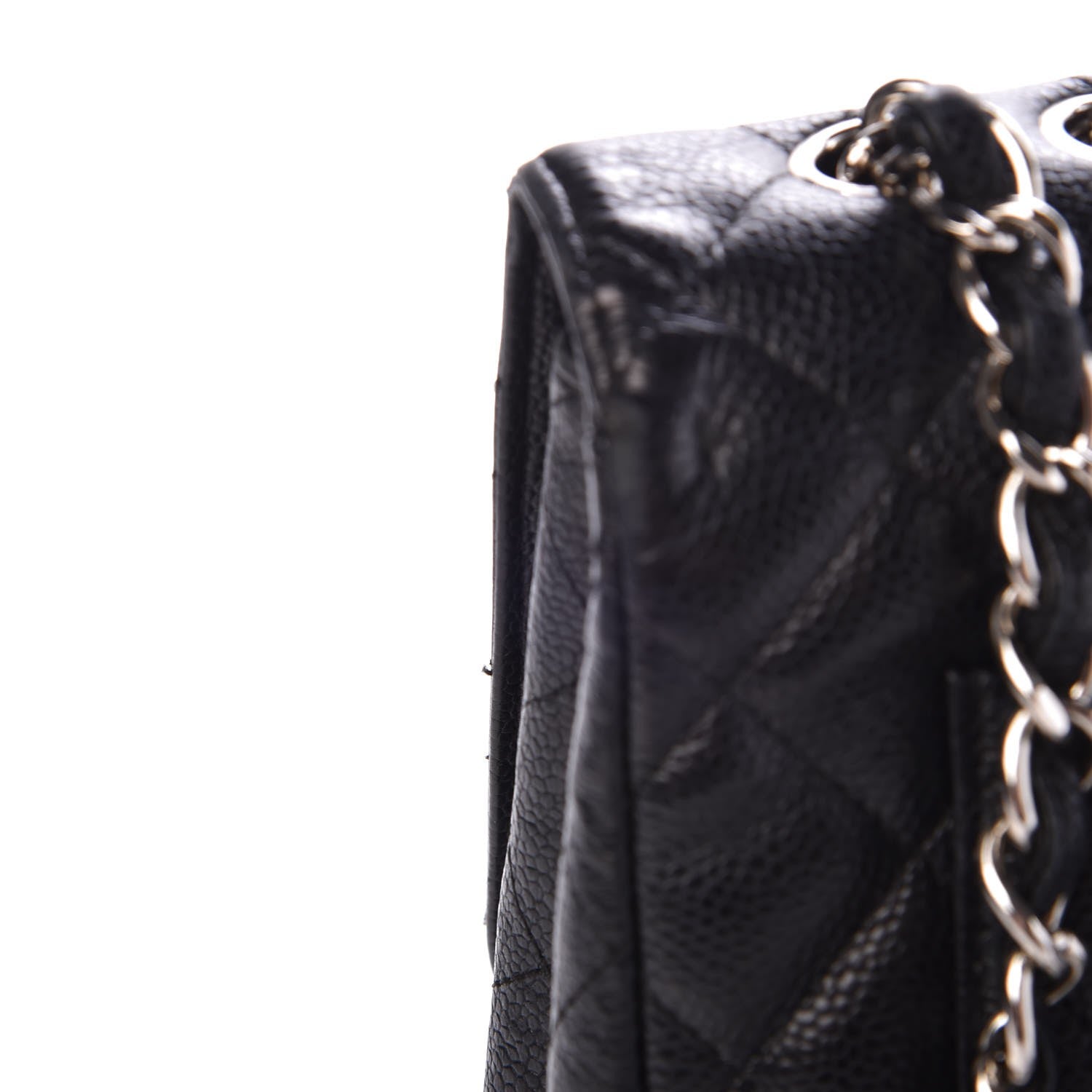 Chanel Caviar Quilted Jumbo Single Flap Black 14 of 18