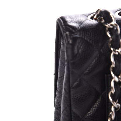 Chanel Caviar Quilted Jumbo Single Flap Black 14 of 18