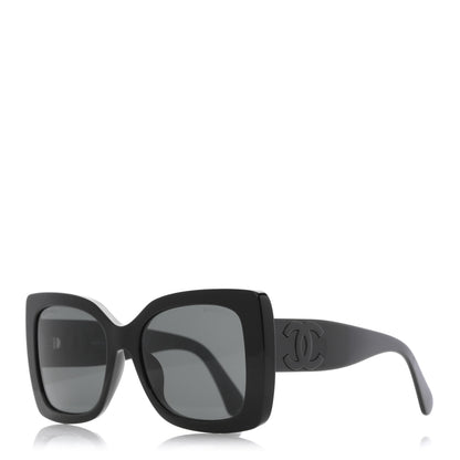 Chanel Square Polarized CC 5494-A Sunglasses Black 1 of 9