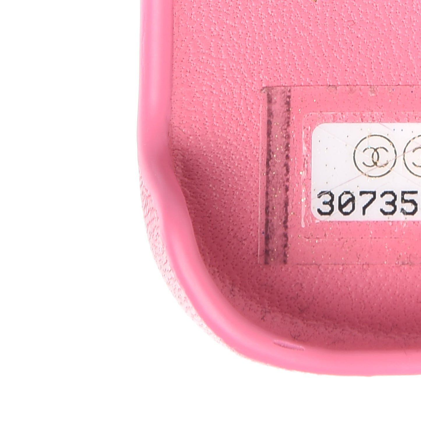 Lambskin Quilted Pearl Crush iPhone XII Pro Holder With Chain Pink