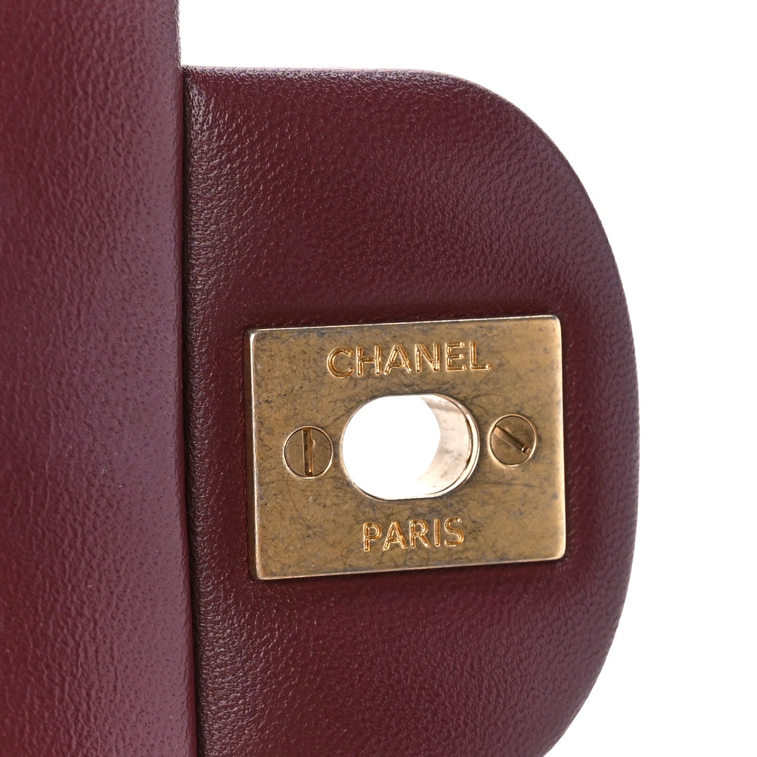 Chanel Lambskin Metal Quilted Mini Top Handle Rectangular Flap Burgundy 7 of 11