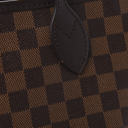 Louis Vuitton Damier Ebene Neo Neverfull MM Rose Ballerine 12 of 14